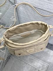 Kitlife Dior Caro Mini Bucket Bag Beige 20x22x5.5cm - 2
