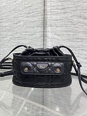 Kitlife Dior Caro Mini Bucket Bag Black 20x22x5.5cm  - 1
