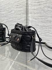 Kitlife Dior Caro Mini Bucket Bag Black 20x22x5.5cm  - 5