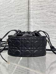 Kitlife Dior Caro Mini Bucket Bag Black 20x22x5.5cm  - 4