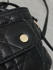 Kitlife Dior Caro Mini Bucket Bag Black 20x22x5.5cm  - 3