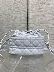 Kitlife Dior Caro Mini Bucket Bag Light Blue 20x22x5.5cm  - 6