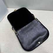 Kitlife Celine Soft Triomphe Besace Bag In Black Lambskin 32x2x26cm - 5