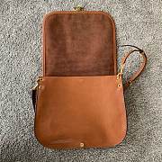 Kitlife Celine Soft Triomphe Besace Bag In Brown Lambskin 32x2x26cm  - 6