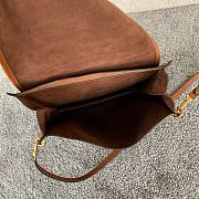 Kitlife Celine Soft Triomphe Besace Bag In Brown Lambskin 32x2x26cm  - 5