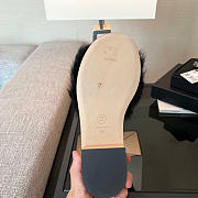 Kitlife Chanel 26A Fur Slides Black - 4