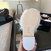 Kitlife Chanel 26A Fur Slides White - 4