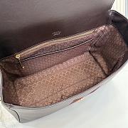 Kitife Gucci Paparazzo Medium Top Handle Bag  Dark Grey Soft Leather ‎875018 32x24x17cm  - 2