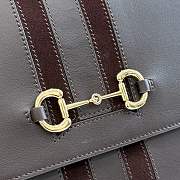 Kitife Gucci Paparazzo Large Top Handle Bag Dark Grey Soft Leather ‎875019 37x29x13cm - 3