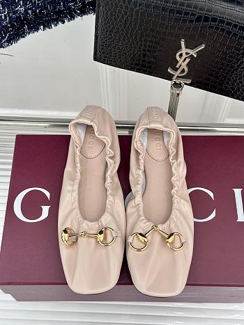 Kitlife Gucci Women's Prima Ballet Flat Shoes Light Pink 