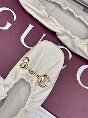 Kitlife Gucci Women's Prima Ballet Flat Shoes White - 2