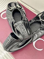 Kitlife Gucci Women's Prima Ballet Flat Shoes Black - 2