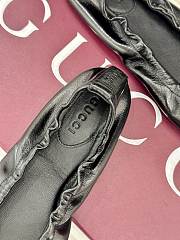 Kitlife Gucci Women's Prima Ballet Flat Shoes Black - 3