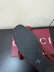 Kitlife Gucci Women's Prima Ballet Flat Shoes Burgundy - 4