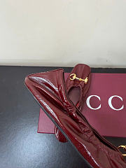 Kitlife Gucci Women's Prima Ballet Flat Shoes Burgundy - 3