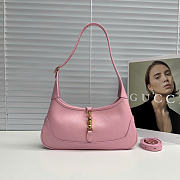 Kitlife Gucci Jackie Slim Small Shoulder Bag Pink Leather 863137 28x16x3.5cm  - 1