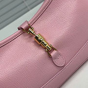 Kitlife Gucci Jackie Slim Small Shoulder Bag Pink Leather 863137 28x16x3.5cm  - 2