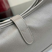Kitlife Gucci Jackie Slim Small Shoulder Bag Gray Leather 863137 28x16x3.5cm - 3