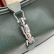 Kitlife Gucci Jackie Slim Small Shoulder Bag Green Leather 863137 28x16x3.5cm  - 2