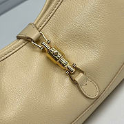 Kitlife Gucci Jackie Slim Small Shoulder Bag Beige Leather 863137 28x16x3.5cm  - 4