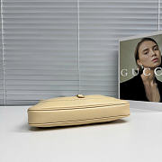 Kitlife Gucci Jackie Slim Small Shoulder Bag Beige Leather 863137 28x16x3.5cm  - 5