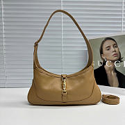 Kitlife Gucci Jackie Slim Small Shoulder Bag Dark Beige 863137 28x16x3.5cm  - 1