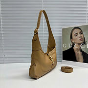 Kitlife Gucci Jackie Slim Small Shoulder Bag Dark Beige 863137 28x16x3.5cm  - 3