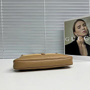Kitlife Gucci Jackie Slim Small Shoulder Bag Beige Suede & Leather 863137 28x16x3.5cm  - 5