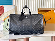 Kitlife Louis Vuitton Keepall Bandoulière 50 Bag Black Monogram M40568 50x29x22cm  - 1