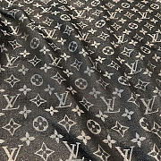 Kitlife Louis Vuitton Monogram Shine Scarf Black 140x140cm  - 2
