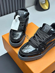 Kitlife Louis Vuitton Trainer Sneaker Black Patent Leather - 3