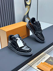 Kitlife Louis Vuitton Trainer Sneaker Black Patent Leather - 2