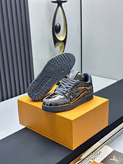Kitlife Louis Vuitton Trainer Sneaker Gray Patent Leather - 6
