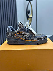 Kitlife Louis Vuitton Trainer Sneaker Gray Patent Leather - 2