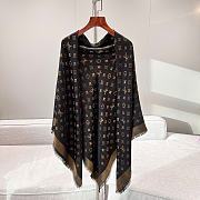 Kitlife Louis Vuitton Monogram Shine Scarf Brown 140x140cm  - 1