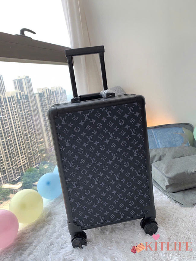 Kitlife Louis Vuitton Trolley Suitcase Black Monogram 35x21x56cm (LxWxH)  - 1
