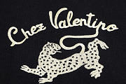 Kitlife Valentino Small Leopard Logo Embroidered Crew-Neck Sweater Black - 2