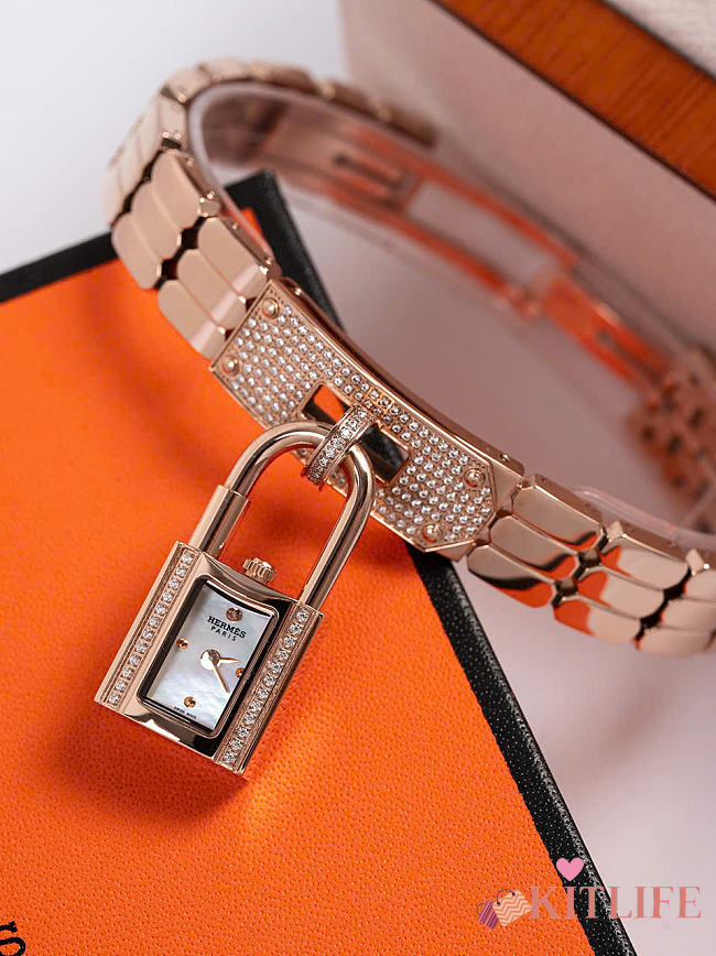 Kitlife Hermes Kelly Watch Rose Gold 20mm - 1