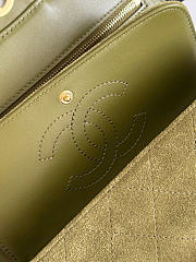 Kitlife Chanel Maxi Mini Flap Bag Light Green Suede AS6573 13x20x6cm - 3