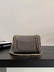Kitlife Chanel Maxi Mini Flap Bag Gray Suede AS6573 13x20x6cm - 6