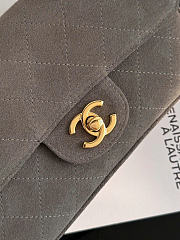Kitlife Chanel Maxi Mini Flap Bag Gray Suede AS6573 13x20x6cm - 2