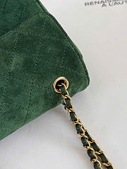 Kitlife Chanel Maxi Mini Flap Bag Dark Green Suede AS6573 13x20x6cm - 4