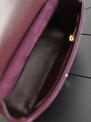 Kitlife Chanel Maxi Mini Flap Bag Burgundy Suede AS6573 13x20x6cm  - 5
