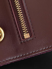 Kitlife Chanel Maxi Mini Flap Bag Burgundy Suede AS6573 13x20x6cm  - 4