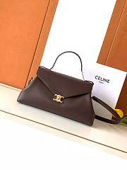 Kitlife Celine Flair In XL Dark Brown Calfskin Bag L10AT5 34x17x13cm  - 1