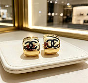 Kitlife Chanel Vintage Double-C Stud Earrings Silver / Gold - 4