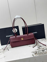 Kitlife Chanel Small Shopping Bag Burgundy Grained Calfskin AS6288 31x15x12cm  - 1