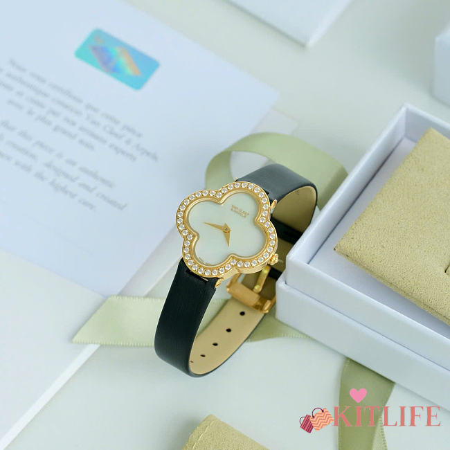 Kitlife Van Cleef & Arpels Alhambra Women's Watch In Gold 30mm - 1