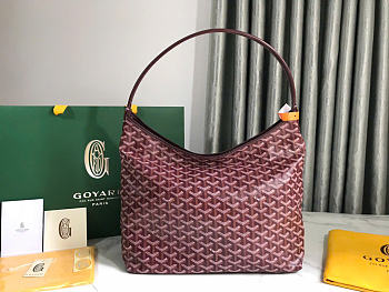 Kitlife Goyard Bohème Hobo Burgundy Bag - 27x15x42cm