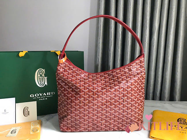 Kitlife Goyard Bohème Hobo Red Bag - 27x15x42cm - 1